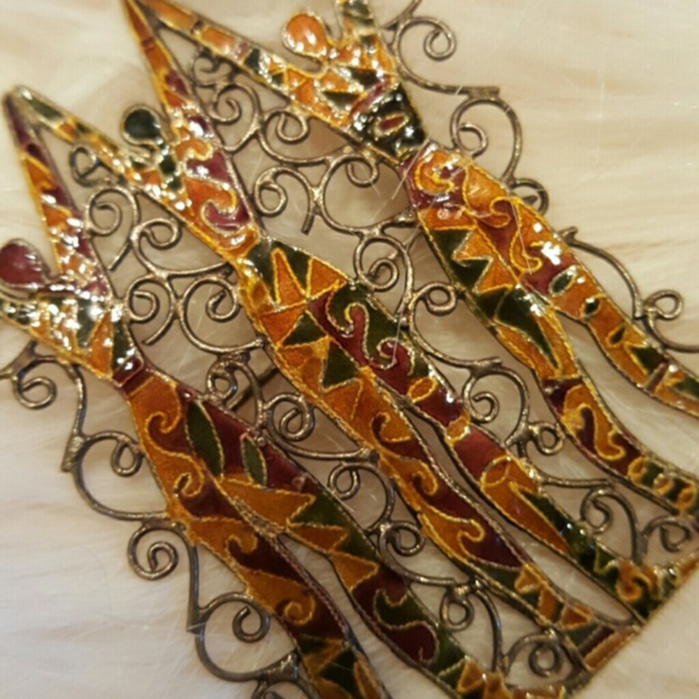 ENAMEL 1st 2nd 3rd PLACE WINNER BROOCH
